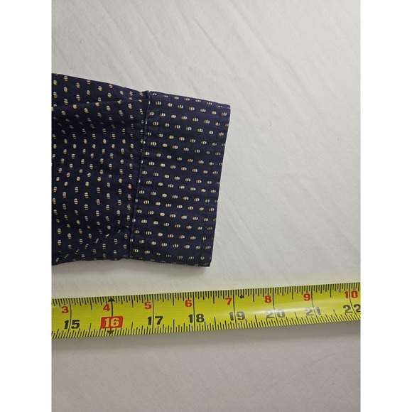 Maeve Anthropologie Aled Blouse Navy Button Down Empire Waist Tunic Top Large - Picture 13 of 13